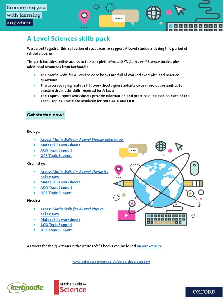 A Level Sciences Skills Pack: Get Started Now! | PDF
