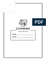 Cleaning Log Book 100 Pages (6 X 9)