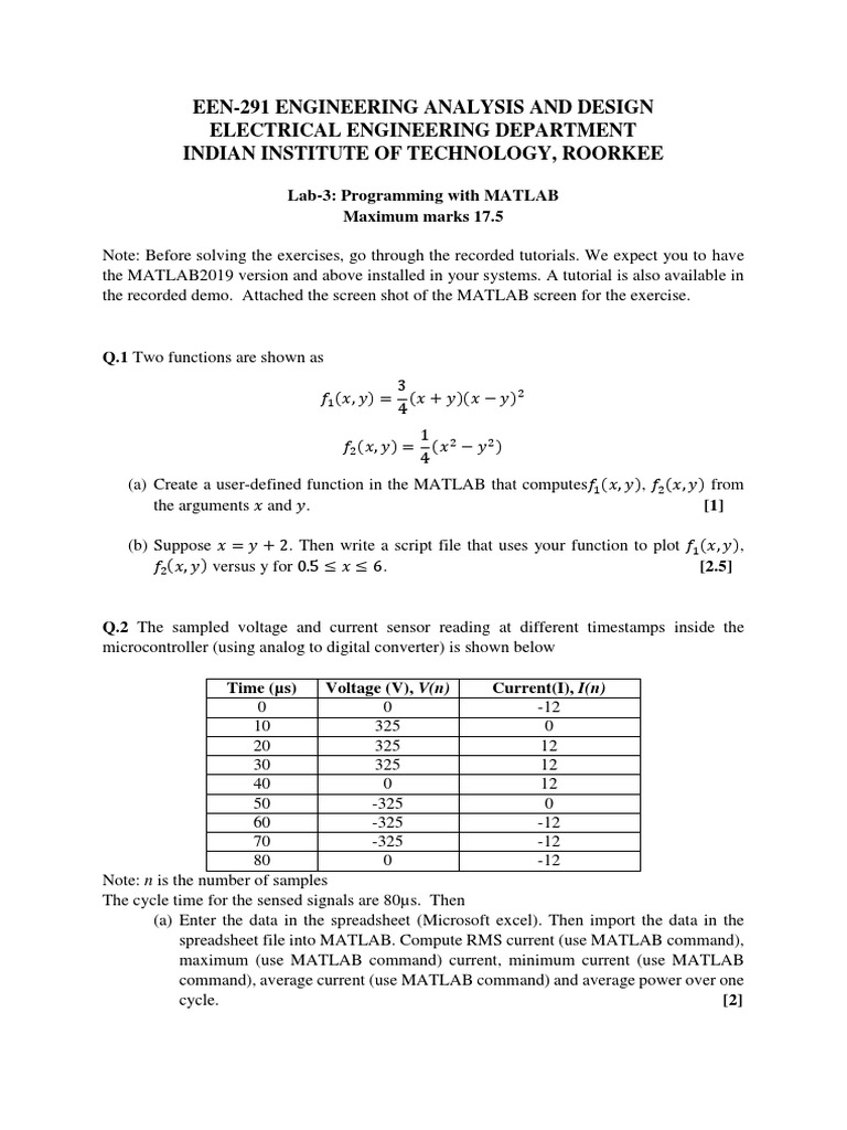 Analysis of Signals and Systems using MATLAB | PDF | Matlab ...
