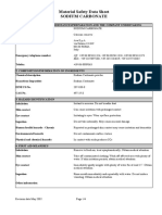 Material Safety Data Sheet Sodium Carbonate