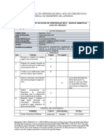 Servicio Nacional de Aprendizaje Sena Lista de Chequeo para Evidencia de Desempeño Del Aprendiz