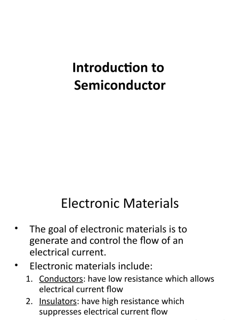 Introduction To Semiconductors | PDF | Bipolar Junction Transistor ...