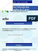 Eq. Segundo Grau Na Forma Fatorada