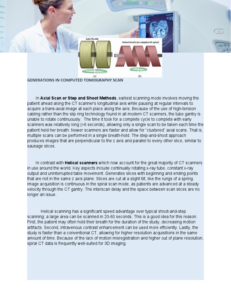 Helical VS Axial CT Scanning | PDF