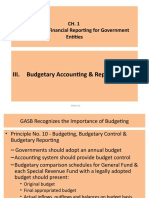 Iii. Budgetary Accounting & Reporting: Overview of Financial Reporting For Government Entities