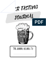 Beer Tasting Journal, 8x10, 120p, no bleed