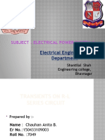 Electrical Engineering Department: Subject: Electrical Power System 2