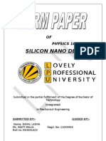 Silicon Nano Devices: OF Physics 101