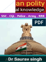 Indian Political Science GK Book Indian Polity Book For SSC CGL Upsc RRB Exams - Nodrm