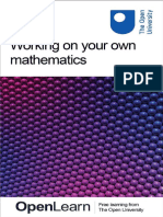 Working On Your Own Mathematics - Nodrm