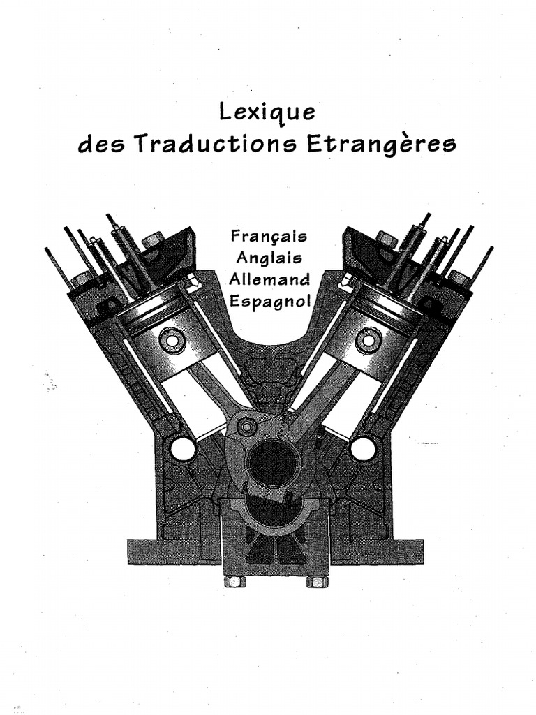 Lexique Des Traductions Techniques Étrangères (02-1994), PDF, Moteur à  combustion interne