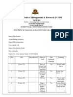 GL Bajaj Institute of Management & Research. PGDM Institute: Summer Internship PGDM Batch-2020-22