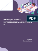 Produção Textual Interdisciplinar Individual PTI: Curso: Serviço Social