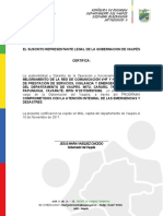Certificación de sostenibilidad de proyecto de comunicaciones en Vaupés