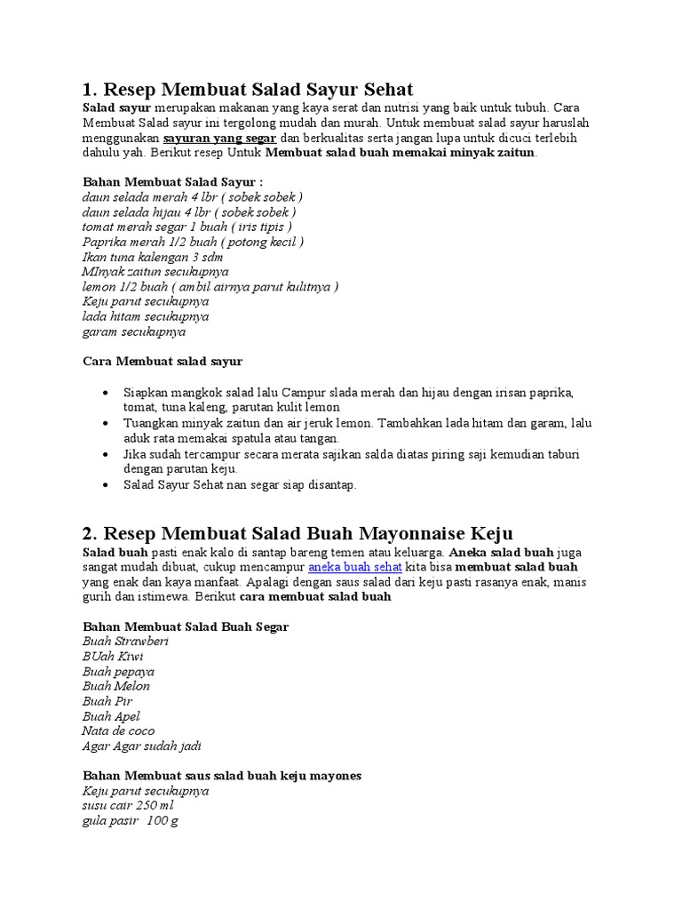 Resep Masakan | PDF