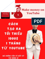 Ebook - Cách tạo tối thiểu 1000$ - tháng từ youtube