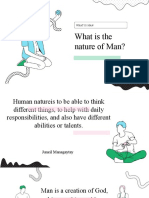 What is the Nature of Man