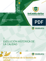 Semana 2. Historia y Evolución de La Calidad