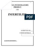 Infertility Project on Causes, Diagnosis and Treatment