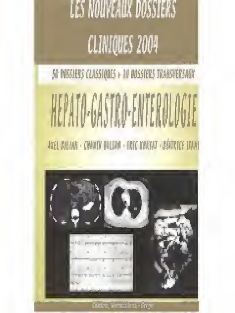 Hépato Gastro CC VG - Text | PDF | Cancer de l'œsophage | Médecine clinique