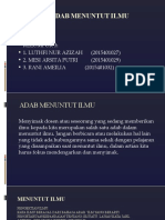 ADAB MENUNTUT IILMU Kelompok 3