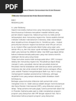 Download makalah internasional Moneter Internasional dan Krisis Ekonomi Indonesia by Ikha Soger Aegte Kerlighed SN52250976 doc pdf