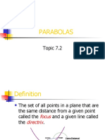 Parabolas: Topic 7.2