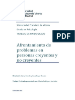 Afrontamiento problemas creyentes no creyentes