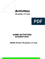 Activities: 7th Grade (8º Ano)