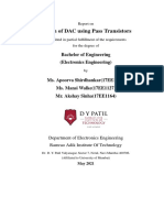 Report on Design of 8-bit DAC using Pass Transistors