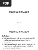 Obstructed Labor: Basliel E. (MD)