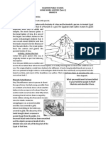 Dawood Public School Home Work: History (Task 2) Grade Iv Chapter: Pyramids and Mummies