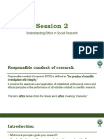 Session 2: Understanding Ethics in Social Research