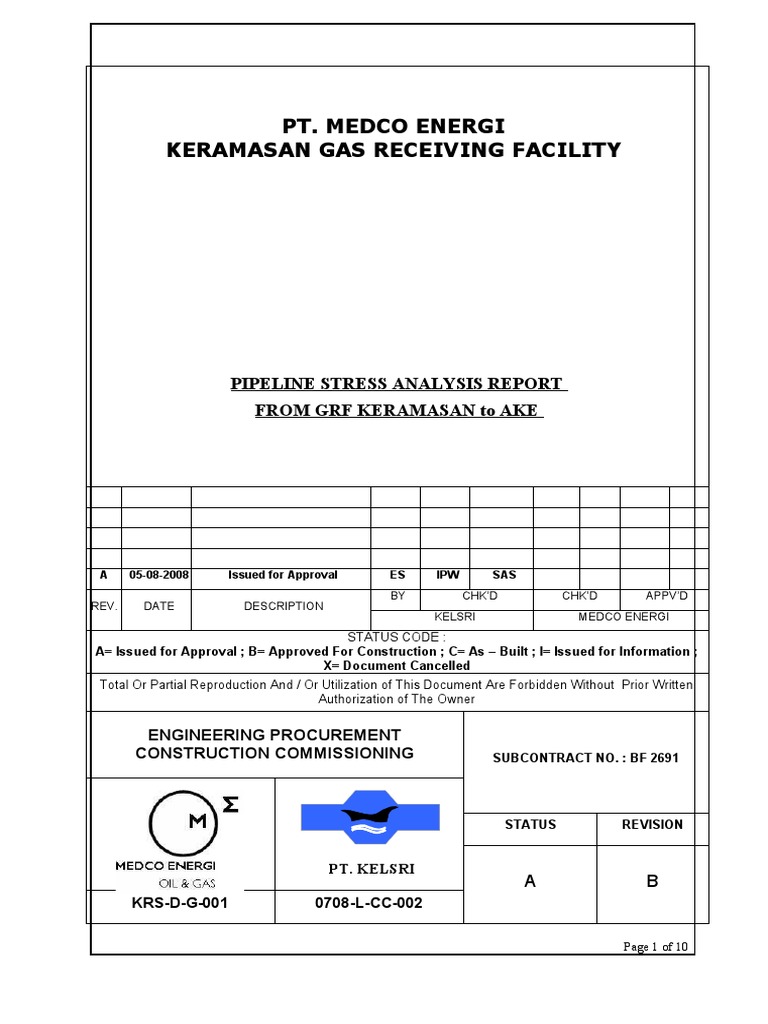 Pipeline Stress Analysis Report | PDF | Soil Mechanics | Strength Of ...