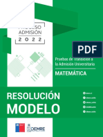 Resolución de prueba de matemática para la admisión universitaria