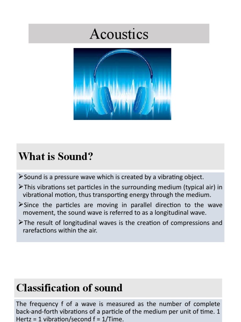 Classification and Characteristics of Musical Sound | PDF | Sound ...