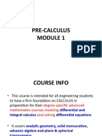 Precal Module 1