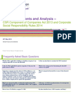 CSR Component of Companies Act 2013 and Corporate Social Responsibility Rules 2014