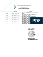 Jadwal Kegiatan Keagamaan