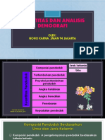 Kuantitas Dan Analisis Demografi