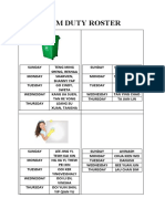 1 Um Duty Roster