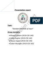 Presentation Report