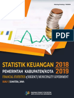 Statistik Keuangan Pemerintah Kabupaten - Kota 2018-2019 Buku 1
