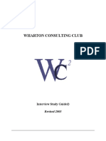 Wharton Consulting Club: Interview Study Guide