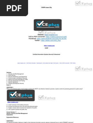 vceplus cissp
