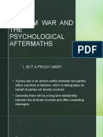 Vietnam War and THE Psychological Aftermaths