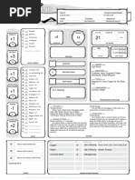 5e Charactersheet Fillable Pdf Leisure Activities Entertainment