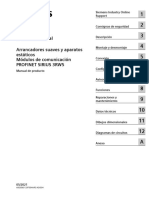 Manual PROFINET Communication Module 3RW5 Es-MX