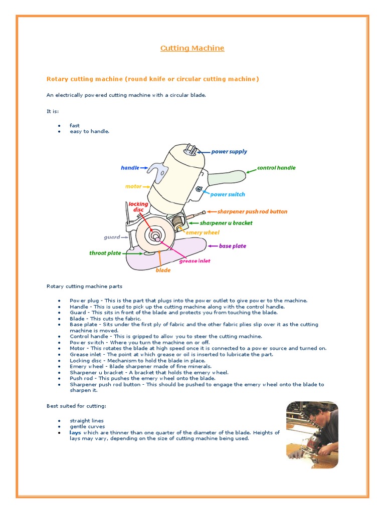Overview of Fabric Cutting Machines | PDF | Blade | Knife