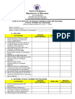 Sample Action Plan For 2021 Oplan Balik Eskwela